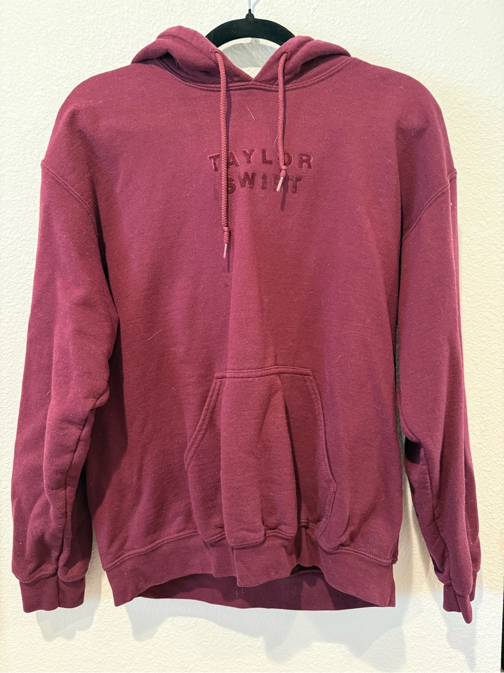 Taylor Swift Maroon Pullover Hoodie - Men's Comfort Fleece